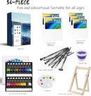 LEYEMO Acrylic Art Set, Paint Set, Painting Kit, Acrylic Paint Sets for Kids, Canvas Set with 18 Acrylic Paints, 8 Painting Brushes, Art Supplies for Kids, Adults, Beginners by TinyTreasures Baby Boutique