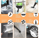 Pressurized Handheld Multi-Surface Natural Steam Cleaner with 12 pcs Accessories, Multi-Purpose Steamer for Home Use, Steamer for Cleaning Floor, Upholstery, Grout and Car (Blue) by TinyTreasures Baby Boutique