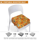 Toddler Booster Seat for Dining Table, Portable Booster Seat for Kitchen Chair, 4 Inch High-Density Foam Cushion with Adjustable Safety Straps and Non-Slip Bottom, Perfect for Kids Travel and Daily by TinyTreasures Baby Boutique
