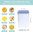 Airtight Food Storage Container - 0.9qt / 900ml Square Pop Containers With Lids, Bpa Free Stackable Container for Coffee Cereal Flour Spaghetti Rice Kitchen Organizer by TinyTreasures Baby Boutique