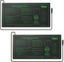 iPower GLHTMTSX2-A 2-Pack 10" x 20.5" Durable Waterproof Seedling Heat Mat Warm Hydroponic Plant Germination Starting Pad, Green by GreenHaven Gardens