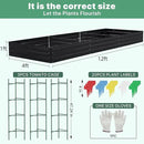 12×4×1ft Galvanized Metal Raised Garden Bed, Metal Planter Kit Box Outdoor for Deep-Rooted Vegetables, Flowers, Green and Herbs by GreenHaven Gardens