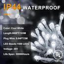 KNONEW 600ft 1500 LED Christmas String Lights Outdoor Green Wire 8 Modes & Timer Fairy Light Plug in Waterproof Patio Lights for Xmas Yard Tree Wedding Party Holiday Decorations (Cool White) by GreenHaven Gardens