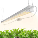 FREELICHT 1 Pack 4FT LED Grow Light with Timer, 40W (250W Equivalent), Full Spectrum Grow Lights for Indoor Plants with 9/12/15H Timer, Linkable Plant Growing Lamp for Hydroponic Plants Seeding Veg by GreenHaven Gardens