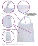 LK Baby Nursing Cover for Breastfeeding Privacy EXTRA WIDE for Full Coverage - Breathable 100% Cotton, Stylish and - AZO Free by TinyTreasures Baby Boutique