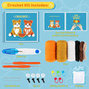 Crochet Kit for Beginners, 2PCS Cat Crochet Animal Kit with Step-by-Step Video Tutorials, Beginner Crochet Kit for Adults, Crochet Starter Kit for Kids, Learn to Crochet, Stuffed Animal Knitting Kit by TinyTreasures Baby Boutique
