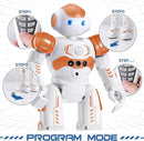 KingsDragon RC Robot Toys for Kids, Gesture & Sensing Programmable Remote Control Smart Robot for Age 3 4 5 6 7 8 Year Old Boys Girls Birthday Gift Present,Orange by TinyTreasures Baby Boutique