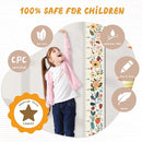 Personalized Name Growth Chart Wall Decor for Kids – Canvas Removable Height Chart Measuring Ruler 59" x 7.9" (Flowers) by TinyTreasures Baby Boutique