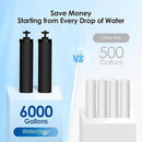 Waterdrop NSF/ANSI 42&372 Standard Gravity Water Filter, Replacement for Berkey® BB9-2® Black Filters & PF-2® Fluoride Filters, Berkey® Gravity Water Filter System and Waterdrop King Tank Series by CozyNest Decor