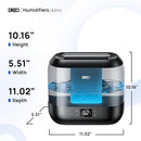 Dreo Smart Humidifiers for Bedroom, Top Fill 4L Supersized Humidifier Large Room with 28 dB, 36H Runtime, Touch/APP/Voice Control, Nightlight, Cool Mist Humidifiers for Baby, Plants, Indoor, Black by TinyTreasures Baby Boutique