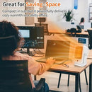 Portable Space Heaters for Indoor Use,Desktop Heater with 900W PTC 2s Fast Heating, 30° Adjustable Angle Design Small Electric Heater Lightweight for Personal, Office,Room,White by CozyNest Decor