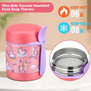 Bento Lunch Box Set With 10oz Soup Thermo, Leak-proof Lunch Containers with 4 Compartment, Kids Hot Thermo Food Jar/Insulation Lunch Bag, Food Containers for School by TinyTreasures Baby Boutique