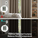 Simplebrand Ava Brown Short 36 Inches Blackout Curtain 2 Panels Set, Half Window Rod Pocket Privacy Curtain Tiers for Kitchen, Curtains Blackout for Bathroom Shades, W40 x L36 Inch, Brown by TinyTreasures Baby Boutique