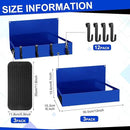 3 Pack Magnet Garage Organizer Magnetic Spice Rack for Refrigerator 20 lb Capacity Shelf Hanging Heavy Duty Magnetic Fridge Side for Organize Garage Tools(Blue) by CozyNest Decor