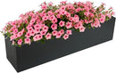 Metal Railing Planter Box, 30 Inch Balcony Planters with Adjustable Brackets, Large Hanging Planters for Outdoor Fence Deck by GreenHaven Gardens