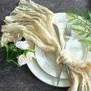 Sioloc 10 Pack Beige Cheesecloth Table Runner Fall Autumn Decor for Home 10ft Table Cloth for Tea Wedding Birthday Party Baby Bridal Shower Halloween Thanksgiving by CozyNest Decor