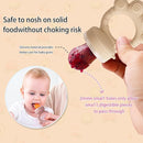 Baby Fruit Food Feeder - Silicone Nibble Tray Combo - Breastmilk Popsicle Mold for Cooling Relief, BPA Free Mesh Feeder for Infant Self Feeding (Claw Beige + Pineapple) by TinyTreasures Baby Boutique
