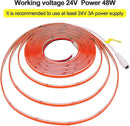 DC 24V COB LED Strip Light Red IP65 Waterproof 5M/16.4ft Uniform Glow 2400LEDs Flexible LED Tape Lights for DIY Garden Backyard Hallways Stairs Decor(No Power Supply) by GreenHaven Gardens