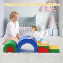 Lischwert Foam Climbing Blocks, Soft Climbing Toys for Toddlers, 5 Pieces Crawl and Climb Foam Playset with Foldable Block and Tunnel, Indoor Climber Activity Play Set for Kids Age 1+(Colorful) by TinyTreasures Baby Boutique