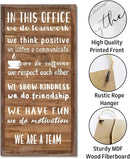 We Are A Team Motivational Signs - Hanging Wooden Team Gift, Quotes Wall Art For Leader I1 by CozyNest Decor