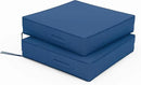 Patio Chair Cushions 24 X 24 X 5 Inch Waterproof Outdoor Seat Cushions for Patio Furniture, Outdoor Sofa Couch Pads with Ties & Handle, Set of 2, Blue by GreenHaven Gardens