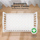 KeaBabies 2-Pack Organic Crib Sheets for Boys, Girls - 52x28 Fitted Crib Mattress Sheet Neutral, Breathable Jersey Cotton Cover for Baby Bed, Toddler Mattress, Soft & Cute Prints (Nibbles/Bruce) by TinyTreasures Baby Boutique