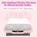 Vibration Plate Exercise Machine, Vibrating Fitness Platform Whole Body Shake Board Workout Equipment Fat Burner Vibrate Stand with Bluetooth Resistance Bands for Women Men Home Sport Gym-Pink by CozyNest Decor