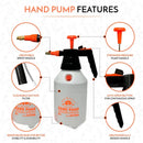 Handheld Pumping Sprayer Viton Seals Sprayers in Lawn and Garden, Spray Bottles for Cleaning Chemical Sprayer Continuous Spray Bottle for Plants 2L Plus (0.53 Gallon/68oz) by GreenHaven Gardens