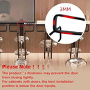 LINFIDITE Wine Glass Holder 2PCS Stemware Rack Hanger Under Cabinet Wine Glass Rack Kitchen Hanging Storage Rack Organizer,Black by CozyNest Decor