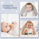 KingKam Baby Breastmilk Popsicle Molds & Baby Fruit Feeder (2 Pack), Baby Food Freezer Tray Storage Containers, Silicone Pacifier Feeder and Teether by TinyTreasures Baby Boutique
