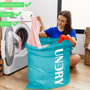 Sylfairy Laundry bags, 2 Pack Travel Laundry Bag for Dirty Clothes with Drawstring, Heavy Duty Laundry Bag for Traveling Camping, Easy Fit a Laundry Hamper or Basket Travel Essentials by TinyTreasures Baby Boutique