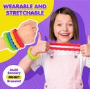 Sensory Fidget Toys for Kids Adults - 8 Pack Stretchy Fidget Bracelet | Texture & Calming Autism Sensory Toys for Special Needs Autistic Children | Calm Down Toy for Toddler Girls Boys by TinyTreasures Baby Boutique