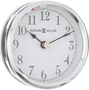 Howard Miller Flaire Tabletop Clock II, Battery Operated Antique Analog Display Desk Clock, Glass Crystal Shelf Clock for Office Decor Home Decor Living Room Decor, House Warming Gifts by CozyNest Decor