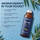Tea Tree Oil Roll-On 10 ml - 100% Pure, Natural Essential Oil for Aromatherapy, Skin, Face & Body - Pre-Diluted for Travel - Nexon Botanics by CozyNest Decor