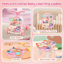 CUTE STONE 2-in-1 Baby Walker for Girls, Toddlers Learning Walker, Early Educational Push Walking Toys with Detachable Activity Center for Infants 12+ Months by TinyTreasures Baby Boutique