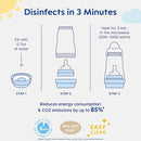 MAM 9oz Easy Start Anti-Colic Baby Bottles, Medium Flow with 2X Bonus Nipples (Fast and Extra Fast Flow), Reduces Colic, Gas, & Reflux, Easy-to-Clean, BPA-Free, 2 Plus Months by TinyTreasures Baby Boutique