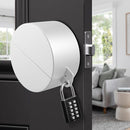 Door Knob Cover Lock with Combination Padlock, Child Proof Door Knob Covers, Door Knob Lockout Device for Dementia Elderly Safety, Renter Friendly Temporary Bedroom Door Lock (White) by TinyTreasures Baby Boutique