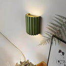 LightInTheBox Modern LED Wall Sconce Minimalist Resin Wall Light Nordic Style Half-Cylinder Tree Root Desgin Up and Down Light for Stairs Hallway Bedroom Home (Green) by CozyNest Decor