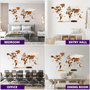 HYPERI Multilayered 3D Wooden World Map Wall Decor, Wood Art Wall Decor, Mapa Mundi Para Pared, World Maps and Push Pins, Valentine's Day Gifts For Dad, Mom, Boss, Husband, Wife (Large) by CozyNest Decor