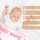 Ship Next Day, Personalized Baby Blanket – Printed in USA, Custom Baby Blanket for Boys & Girls, Baby Blanket with Name, Baby Shower, Easter, Christmas, Birthday Newborn & Toddler Gifts, Baby Gifts by TinyTreasures Baby Boutique