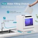 EUHOMY Portable Dishwasher Countertop Dishwashers, 8 Programs Mini Dishwasher, 5L Built-in Water Tank and Inlet hose, Self Clean, Baby Care, Air Dry Function, for Apartments & RVs, No Hookup Needed by TinyTreasures Baby Boutique