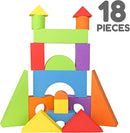 Large Building Foam Blocks for Toddlers – Giant Jumbo Big Building Blocks (18 Pieces) by TinyTreasures Baby Boutique