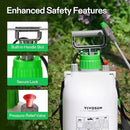 VIVOSUN Pump Sprayer 1 Gallon, Portable Water Spray Bottle in Lawn and Garden Yard, Weed Sprayer for Plants with 3 Nozzles, Adjustable Shoulder Strap, Pressure Relief Valve by GreenHaven Gardens