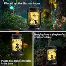 YJFWAL Solar Cat & Butterfly Lanterns Outdoor Waterproof - Cat Lover Unique Birthday Mothers Day Gifts for Women Mom Grandmom , LED Hanging Mason Jar Fairy Lights for Garden Yard Patio Decor by GreenHaven Gardens