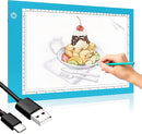Light Box Drawing Pad, Tracing Board with Type-C Charge Cable and Brightness Adjustable for Artists, AnimationDrawing, Sketching, Animation, X-ray Viewing (A4-P-Blue-New) by TinyTreasures Baby Boutique