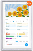 ApoloSign 15.6-inch Digital Calendar: Dual Mode Calendar with Google Play & Multi-calendar Sync, Electronic Planner & Chore Chart, Smart Touchscreen, Interactive Display for Family Schedules (Gray Wood, 15.6") by TinyTreasures Baby Boutique