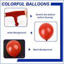 140pcs Ruby Red Round Balloons Different Sizes 18 12 10 5 Inch Latex Balloons for Arch Decoration Party Balloon Kit for Graduation Birthday Party Wedding Balloon Baby Shower Decoration by TinyTreasures Baby Boutique