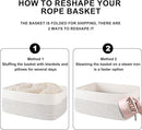 Storage Baskets for Organizing 3 Pack, Woven Baskets for Shelves, Closet Organizer Bins Empty Gift Basket Toy Storage for Toys, Books, Towels, Clothes, 15"x11.42"x6.7", White & Black by TinyTreasures Baby Boutique