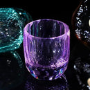 KAMMAK Crystal Whiskey Glasses Set of 2, 7oz Old Fashioned Glasses Stemless, Hand Blown Colored Cocktail Glasses, Engagement Gifts for Couples, Women, Men by CozyNest Decor