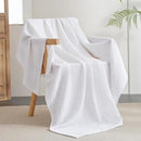 PHF Ultra Soft Waffle Weave Throw Blanket 50"x 60"- Washed Lightweight Breathable Cozy Woven Blanket for Bed - Aesthetic Decor for Couch Bedding Sofa Home Car - White by CozyNest Decor
